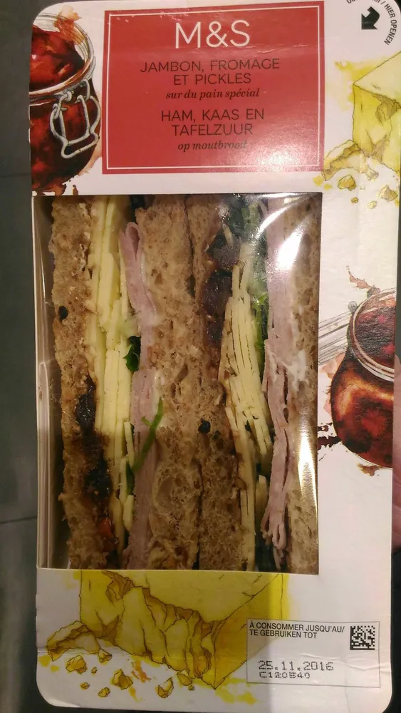 Sandwichs Jambon, Fromage et Pickles