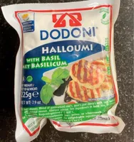 Halloumi with basil