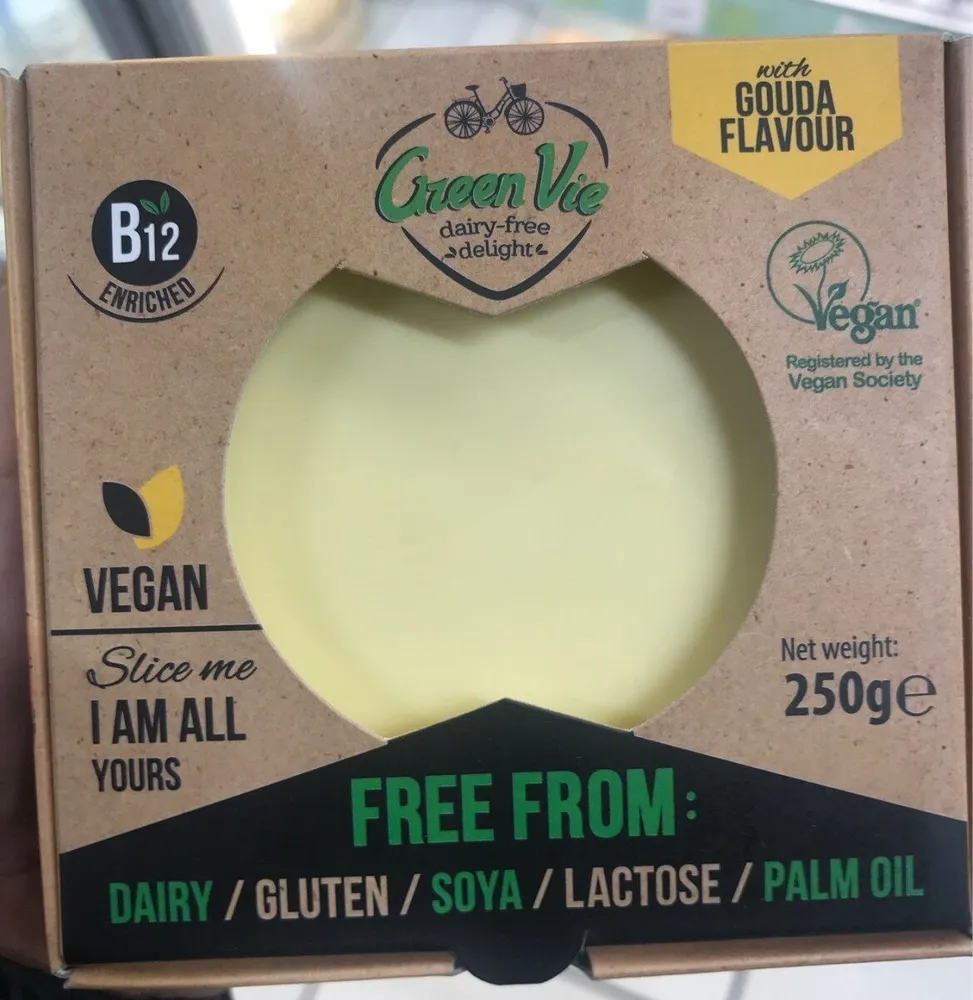 Green Vie queso vegano gouda flavor