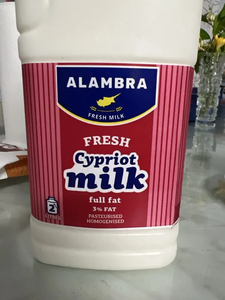 Fresh Cypriot Milk Full Fat 3%