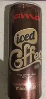 Iced coffee macchiato