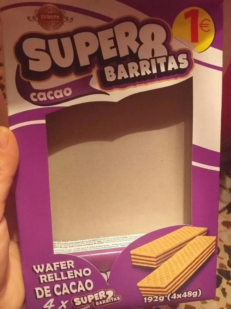 Super8 barritas cacao