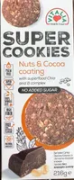 Super cookies nuts & cocoa coating