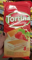 Tortina gâteau fourré à la crème au goût fraise