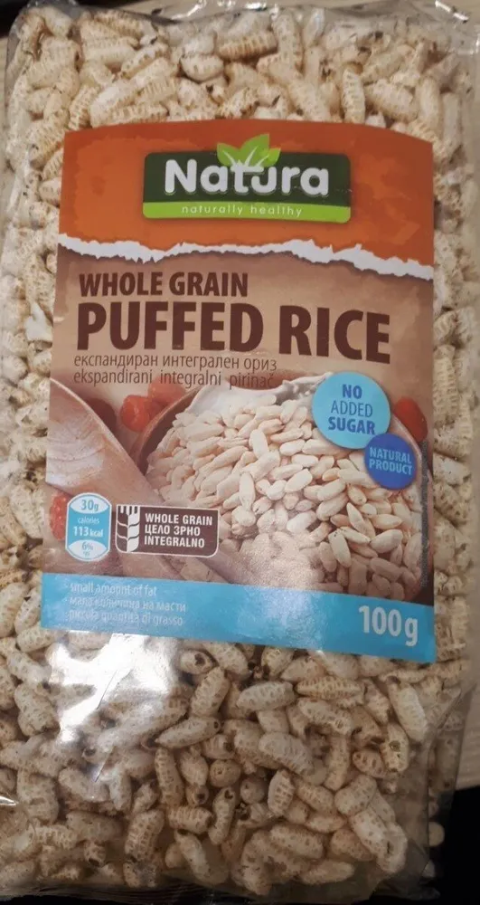 Whole grain puffed rice