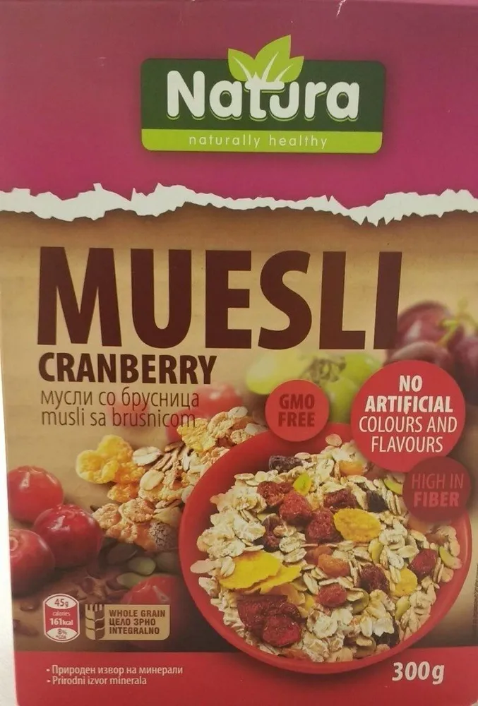 Müesli cranberry
