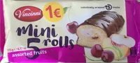 Mini 5 rolls assorted fruits