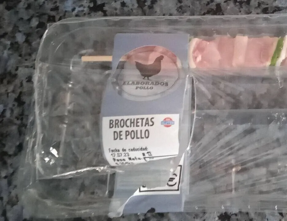 Brochetas de pollo