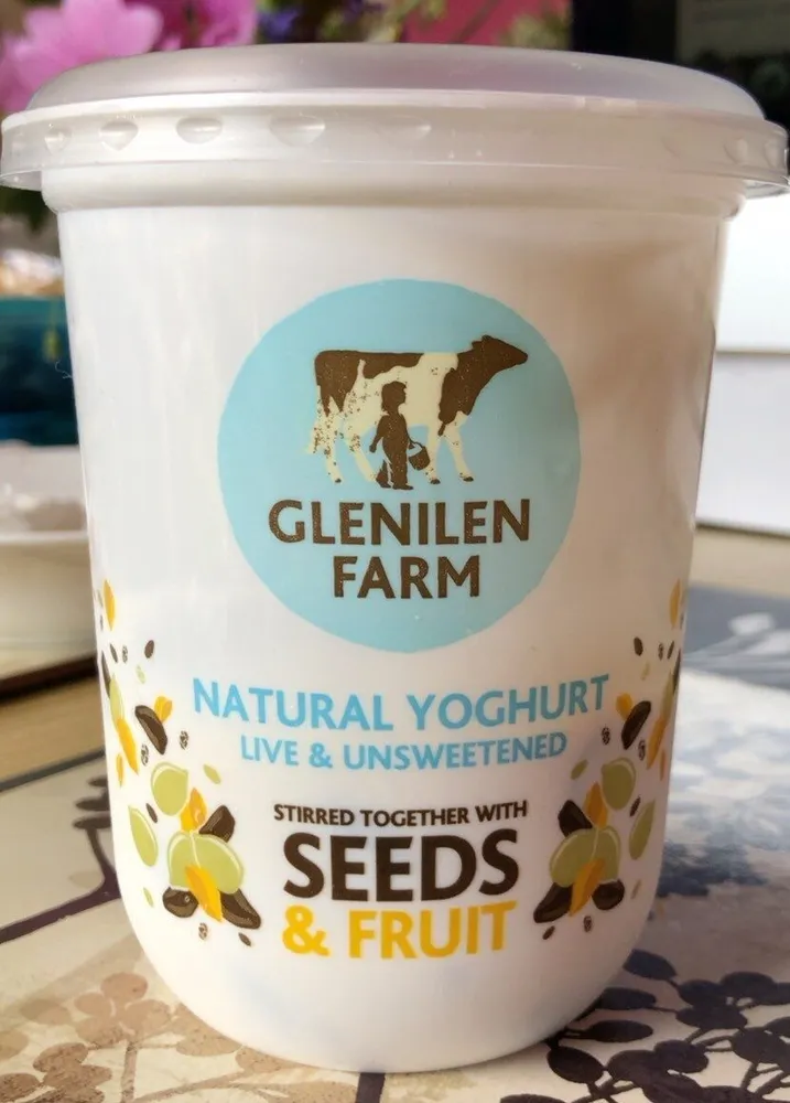 Natural Yoghurt with seeds and fruits