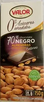 Chocolate negro 70% negro almendras enteras 0%