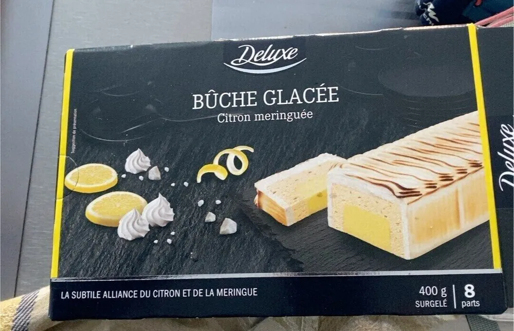 Bûche glacée citron meringuée