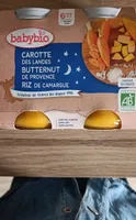 Babybio Carotte Butternut Riz