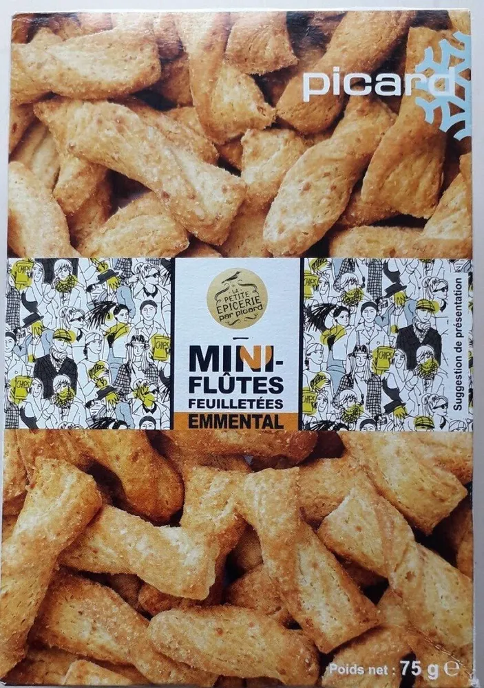 Mini-flûtes feuilletée emmental