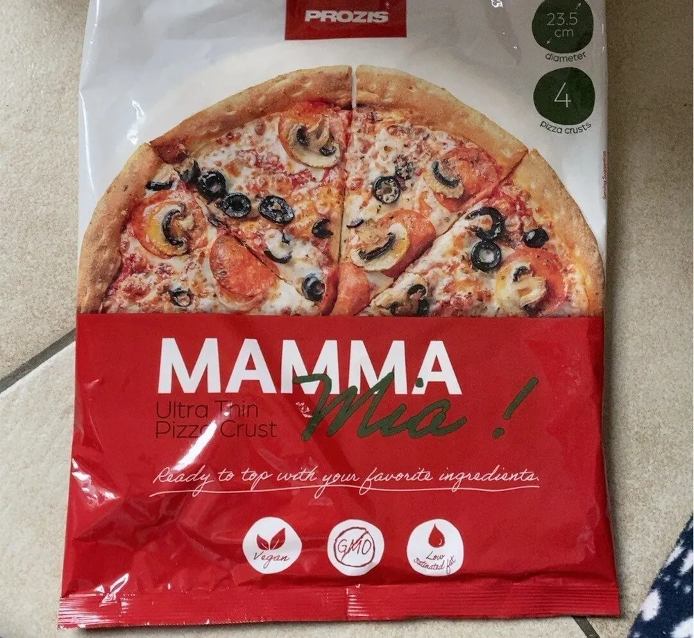 Ultra thin pizza crust mamma mia