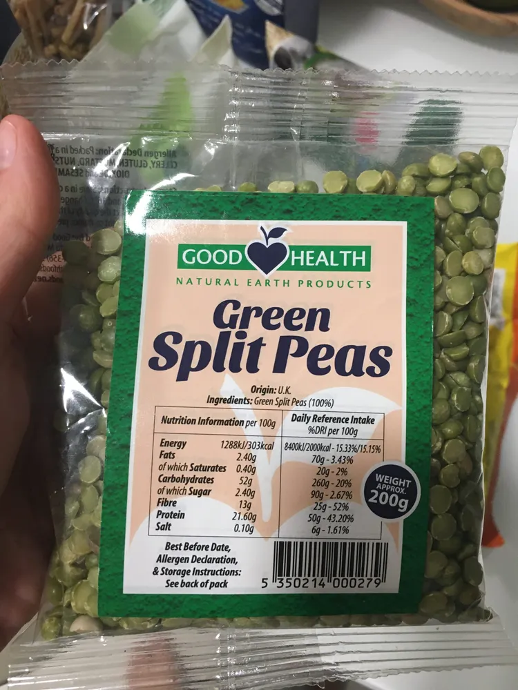 Green split peas