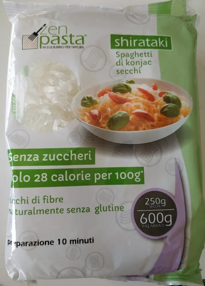 Shirataki spaghetti di Konjac secchi