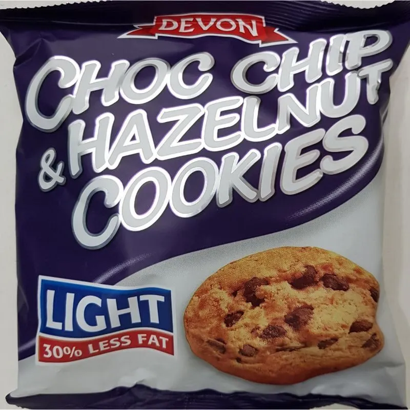 Devon Light Choc Chip & Hazelnut Cookies 200G