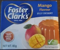 Mango flavour jelly dessert