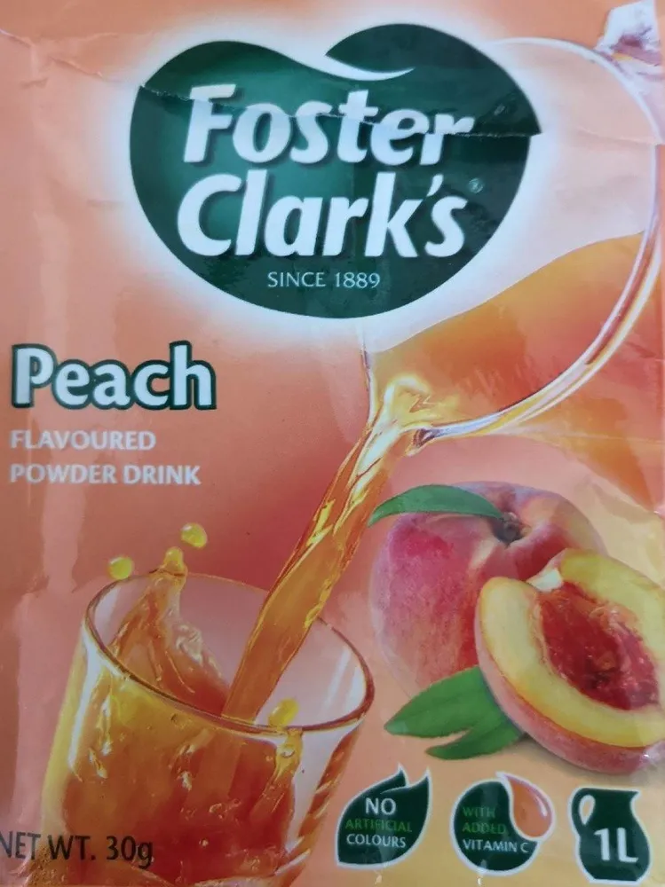 Peach flavoured powder drink