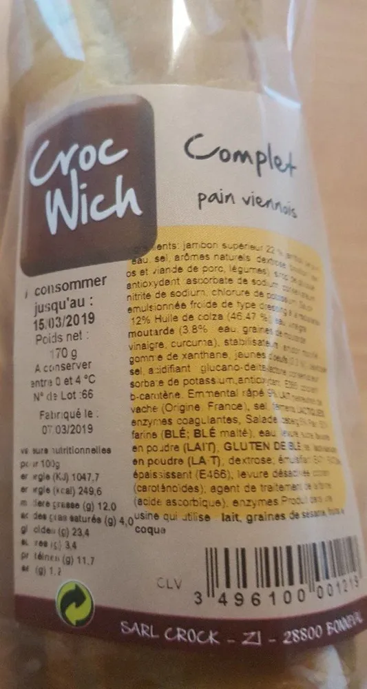 Complet pain viennois