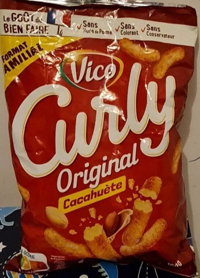 Curly original cacahuète