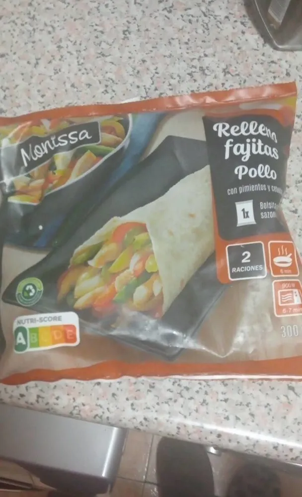 Relleno fajitas pollo