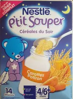 P'tit souper céréales du soir carottes potiron
