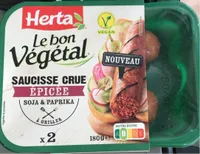 saucisse crue épiceée