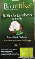 Roti de jambon au basilic