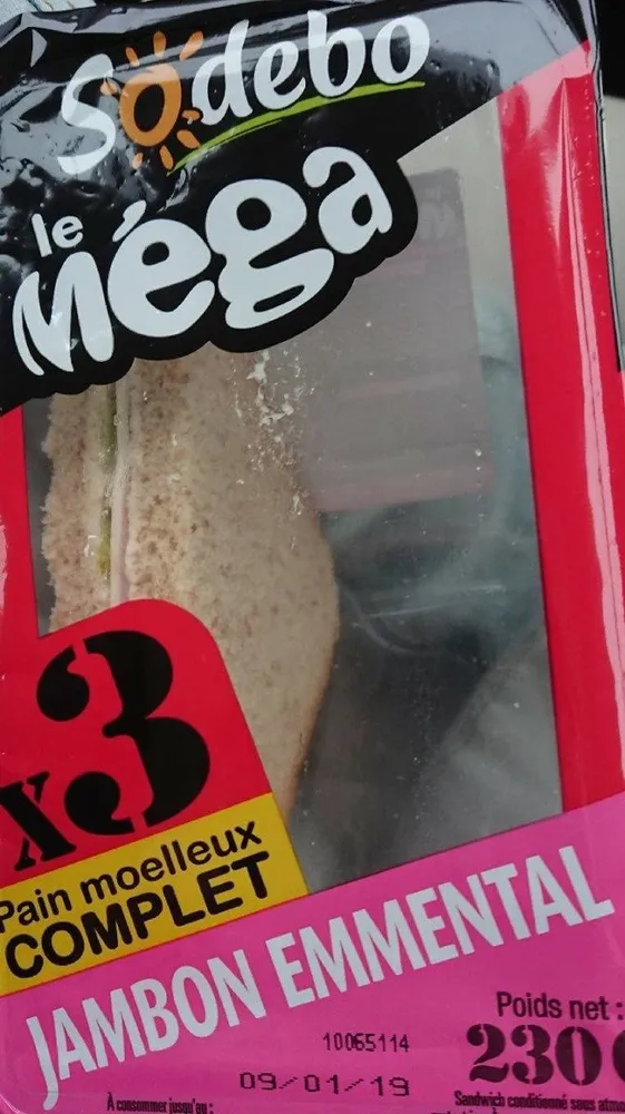 le mega jambon emmental
