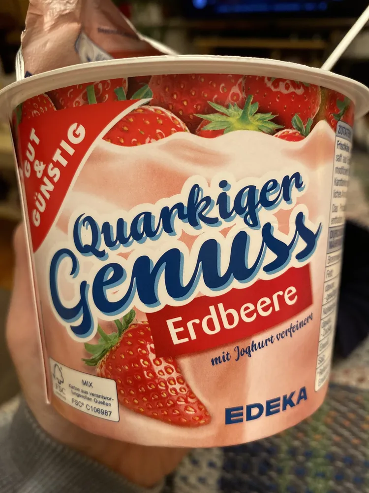 Quarkiger Genuss Erdbeere