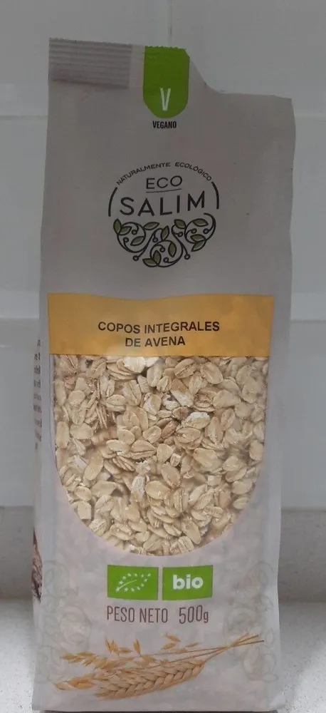 Copos integrales de avena