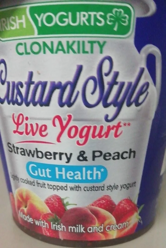 Clonakilty custard style live yogurt