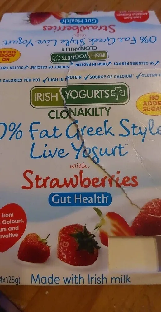 0% fat greek style live yogurt