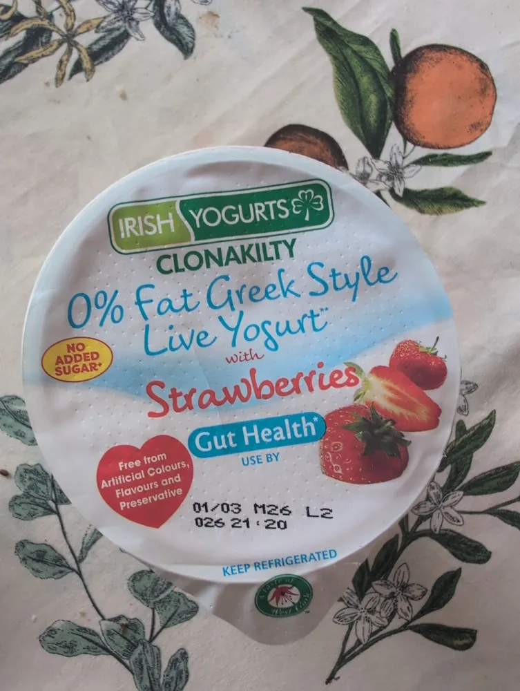 2% Fat Greek Style Live Yogurt with Strawberries