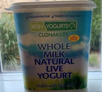 Whole milknatural live yogurt