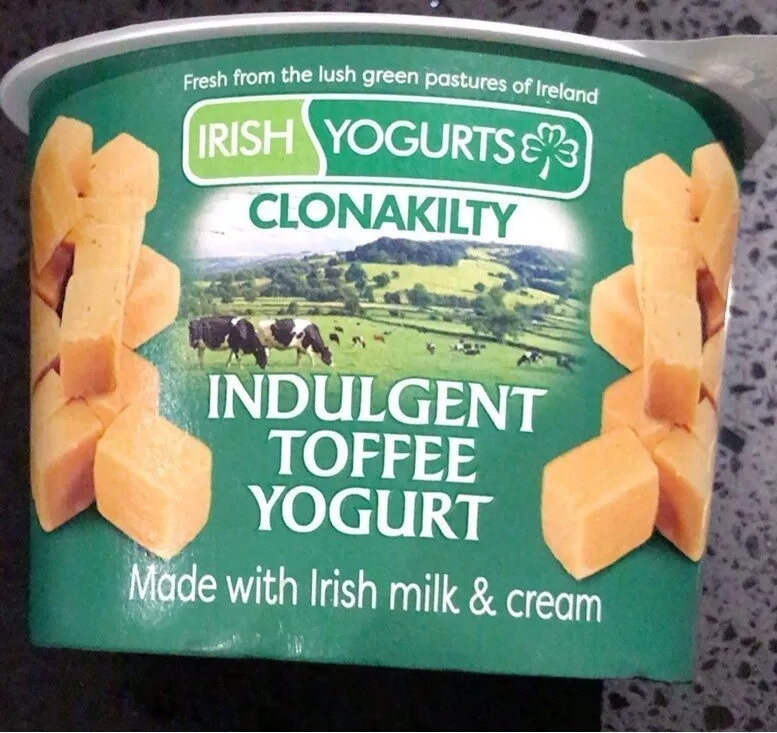 Indulgent toffe yogurt