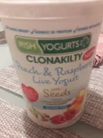 Peach and raspberrt live yogurt
