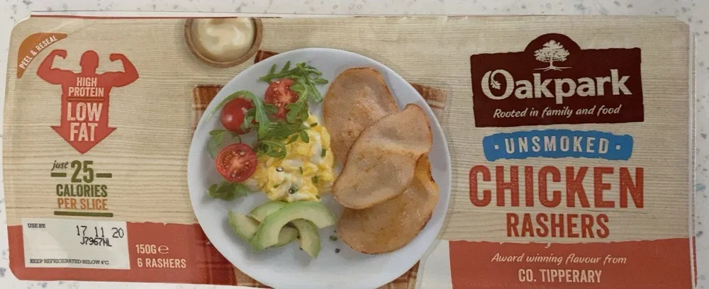 Unsmoked chicken rashers