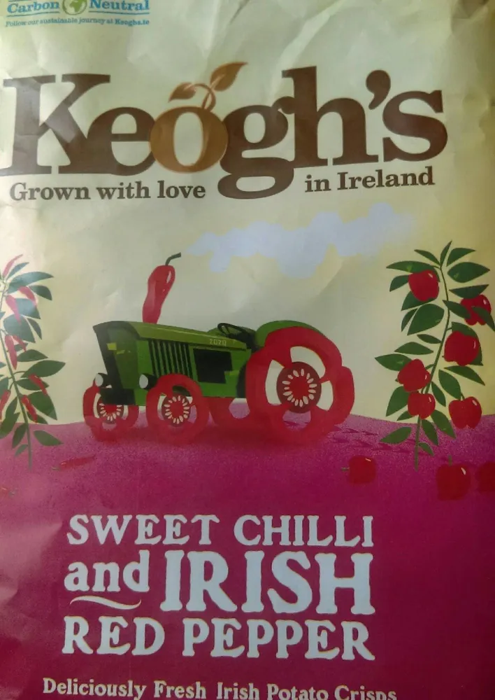 Keogh's Sweet Chilli and Irish Red Pepper Crisps 50G X 3