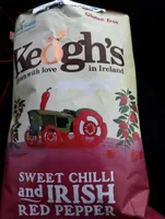 Chips de pommes de terre saveur piment et poivron rouge irlandais