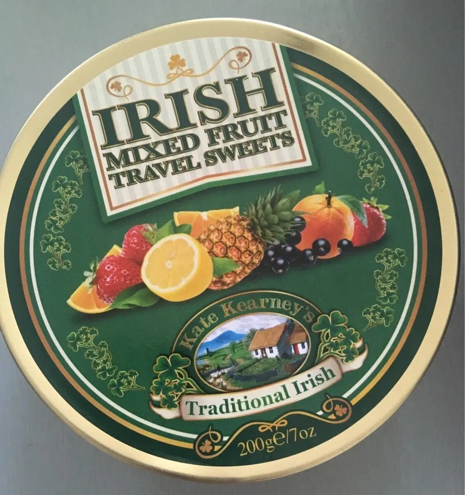 Irish mixed fruit travel sweets