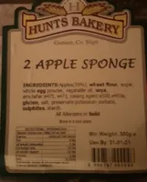 Hunts bakery apple sponge