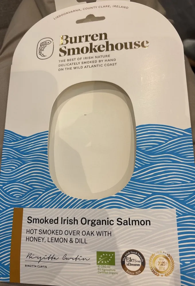 Smoked Irish Organic Salmon - Hot Smoked Over Oak With Honey, Lemon & Dill