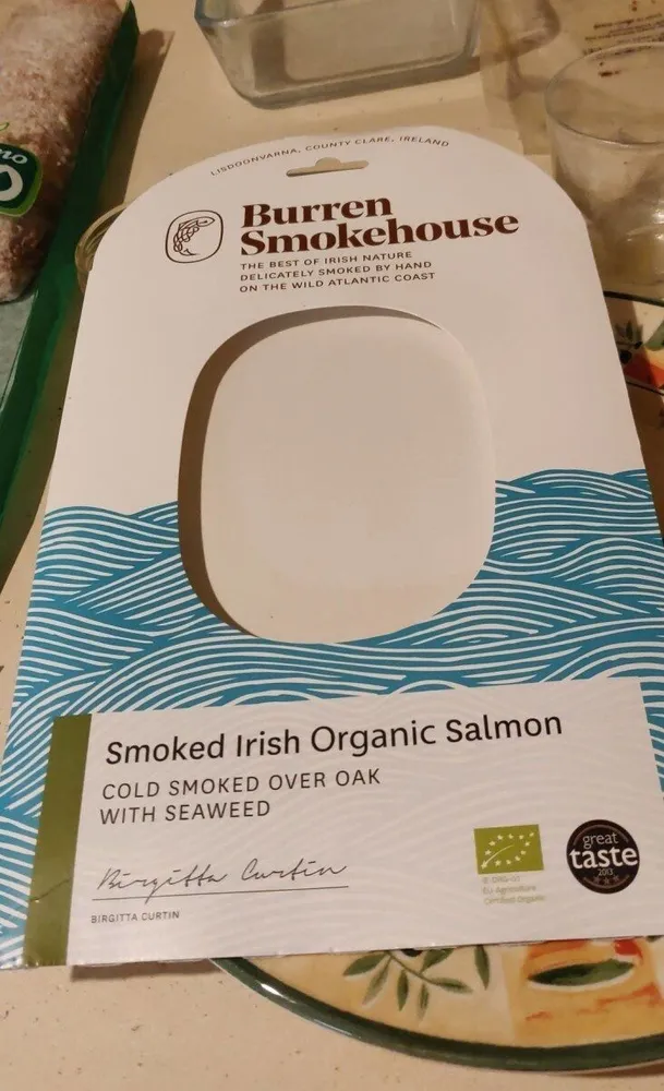 Smoked Irish organic salmon