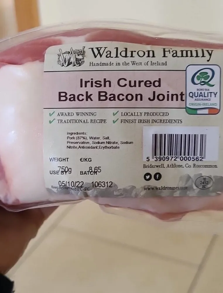 Waldron family back bacon joint