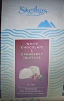 white chocolate & Cranberry Truffles