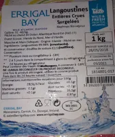 Langoustines entières crues