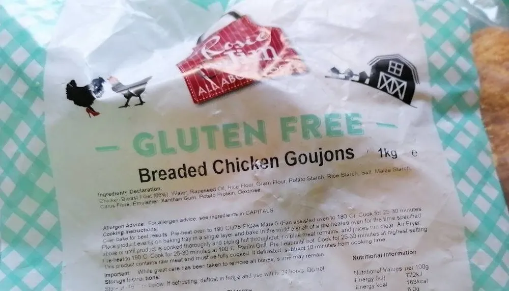 Gluten free chicken goujons