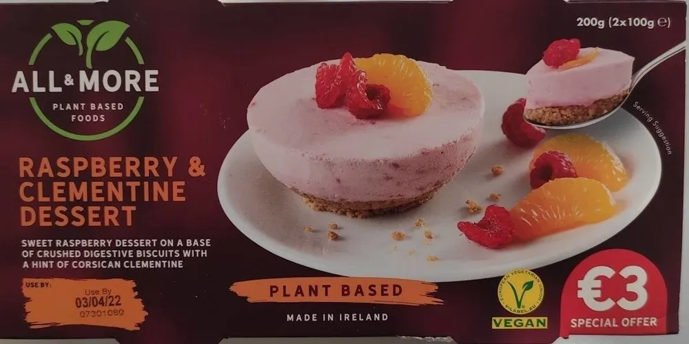 Raspberry and Clementine Dessert